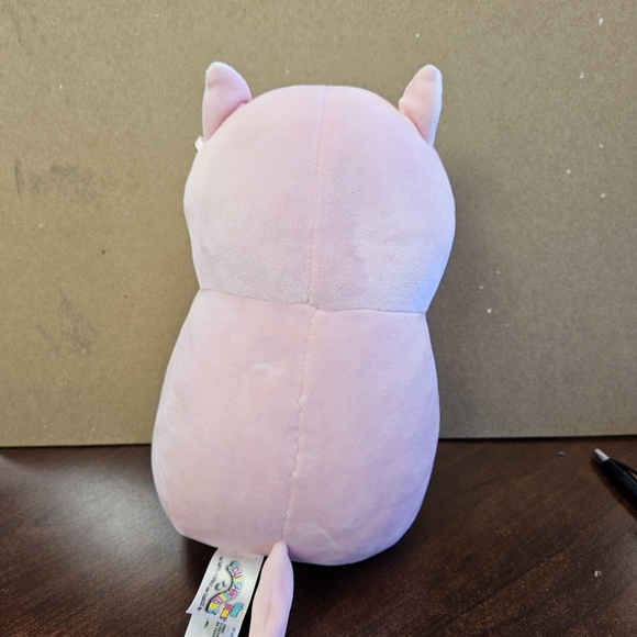 9" Squishmallows Cam the Cat Hug Mees Pink Cat with Heart Plush - Picture 5 of 5